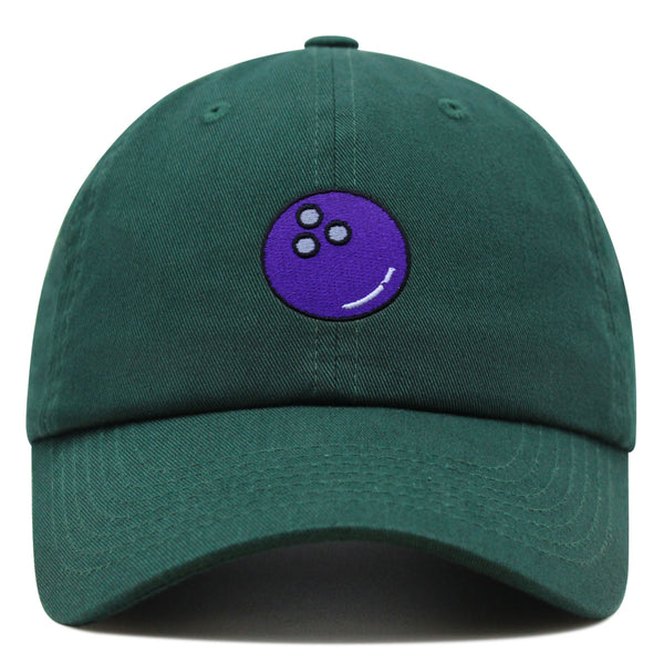 Bowling Ball Premium Dad Hat Embroidered Baseball Cap Cosmic
