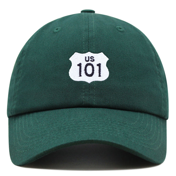 US 101 Freeway Premium Dad Hat Embroidered Cotton Baseball Cap California