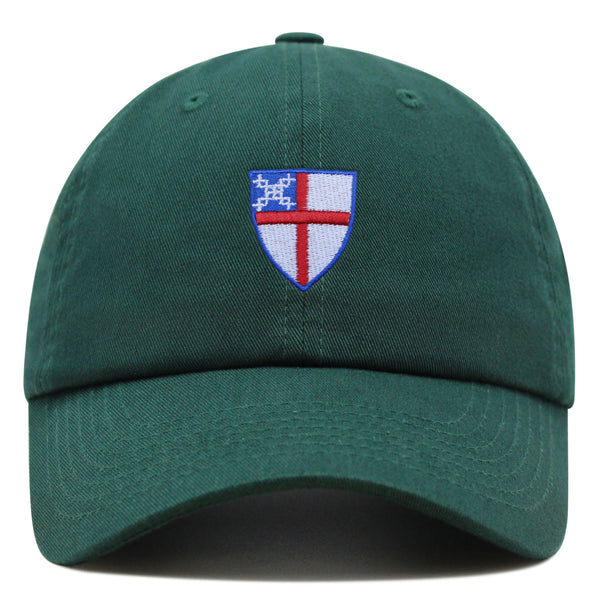 Episcopal Shield Premium Dad Hat Embroidered Cotton Baseball Cap Episcopal Church