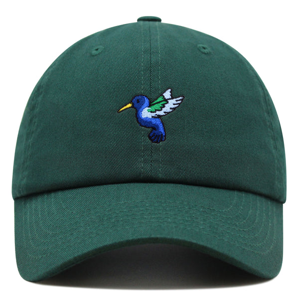 Hummingbird Premium Dad Hat Embroidered Cotton Baseball Cap Cute Bird