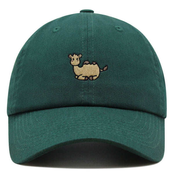 Camel Sitting Premium Dad Hat Embroidered Cotton Baseball Cap Cute Desert