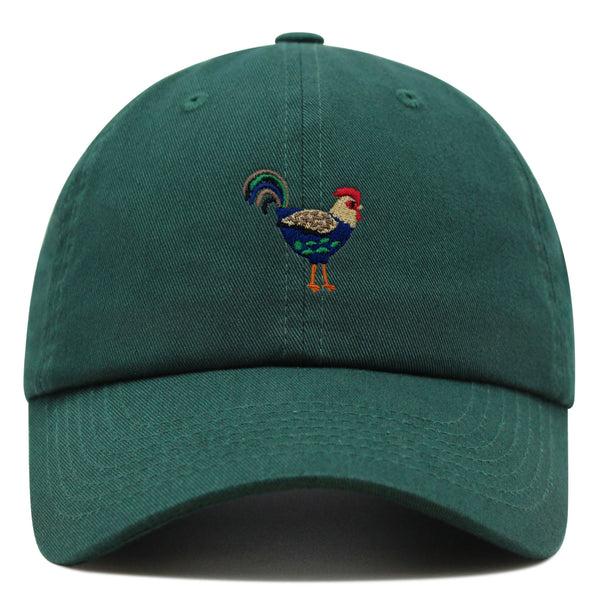 Colorful Chicken Premium Dad Hat Embroidered Cotton Baseball Cap Pollo