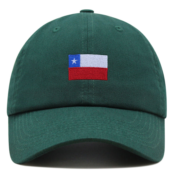 Chile Flag Premium Dad Hat Embroidered Cotton Baseball Cap Country Flag Series