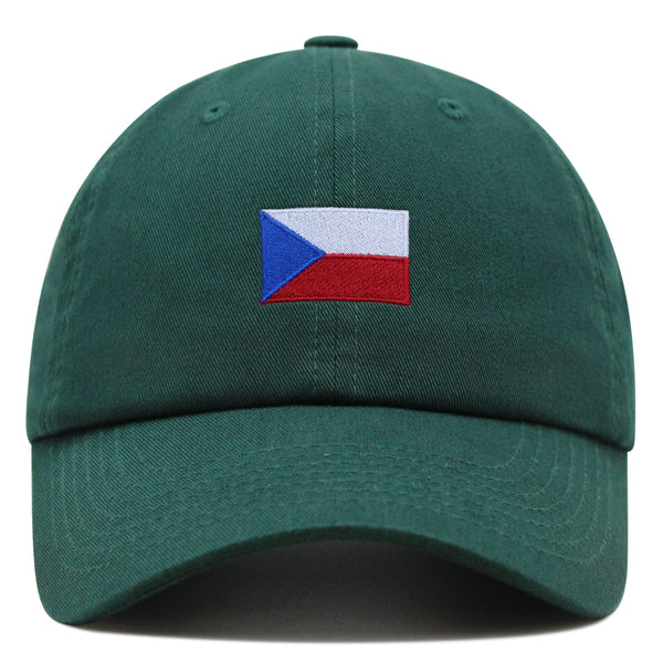 Czech Republic Flag Premium Dad Hat Embroidered Cotton Baseball Cap Country Flag Series