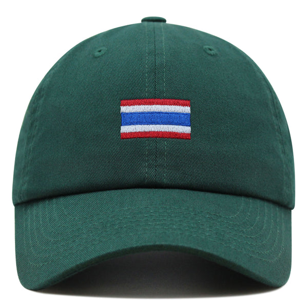 Thailand Flag Premium Dad Hat Embroidered Cotton Baseball Cap Country Flag Series