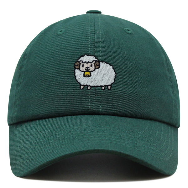 Cute Sheep Premium Dad Hat Embroidered Cotton Baseball Cap