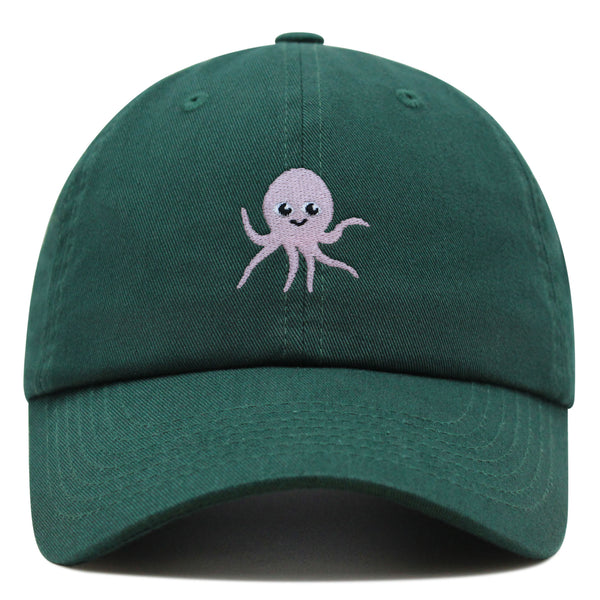 Cute Octopus Premium Dad Hat Embroidered Cotton Baseball Cap