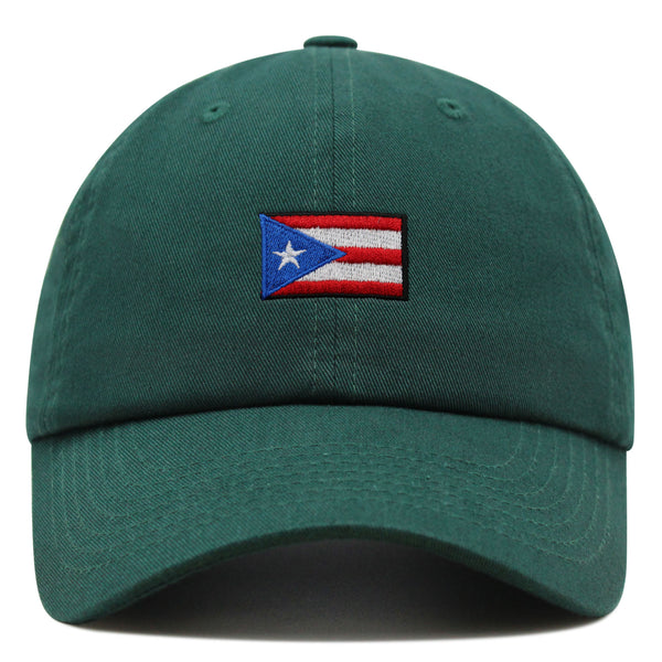 Flag of Puerto Rico Premium Dad Hat Embroidered Cotton Baseball Cap PR