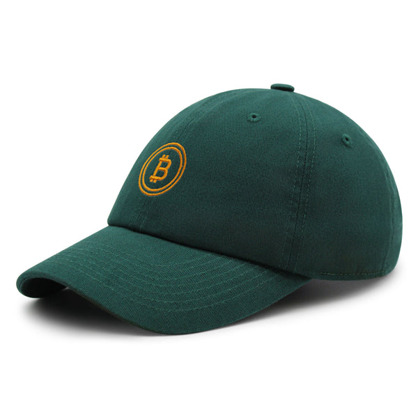 Bitcoin Premium Dad Hat Embroidered Baseball Cap Cryptocurrency