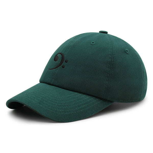 Bass Clef Premium Dad Hat Embroidered Baseball Cap Music Symbol