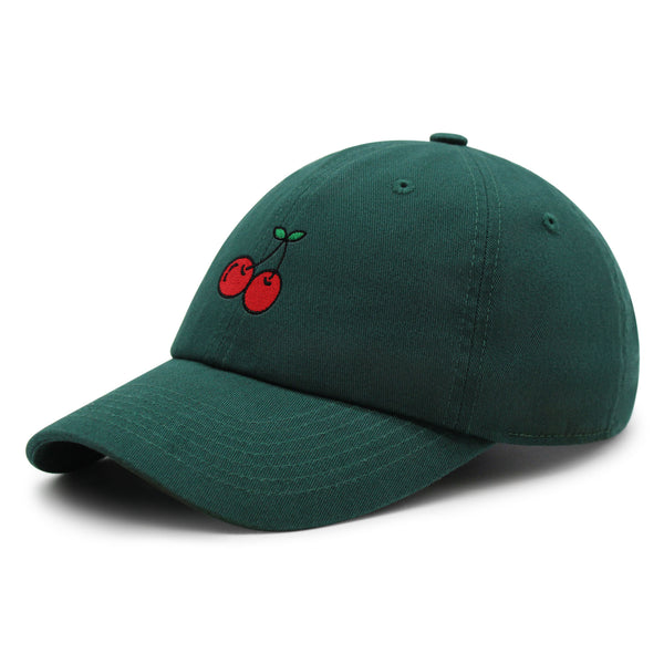 Cherries Premium Dad Hat Embroidered Baseball Cap Fruit