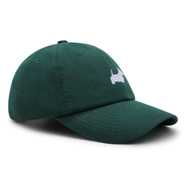 Schnauzer Silhouette Premium Dad Hat Embroidered Cotton Baseball Cap Outline