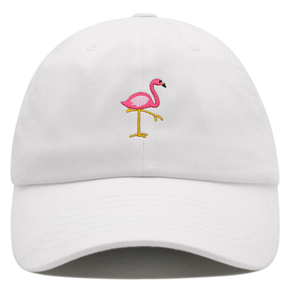 Flamingo Premium Dad Hat Embroidered Baseball Cap Bird Pink