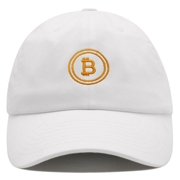 Bitcoin Premium Dad Hat Embroidered Baseball Cap Cryptocurrency