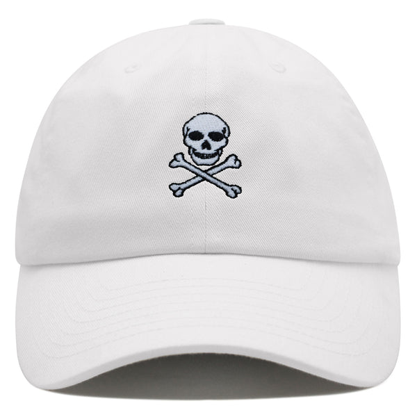 Pirate Skull Premium Dad Hat Embroidered Baseball Cap Scary Grunge