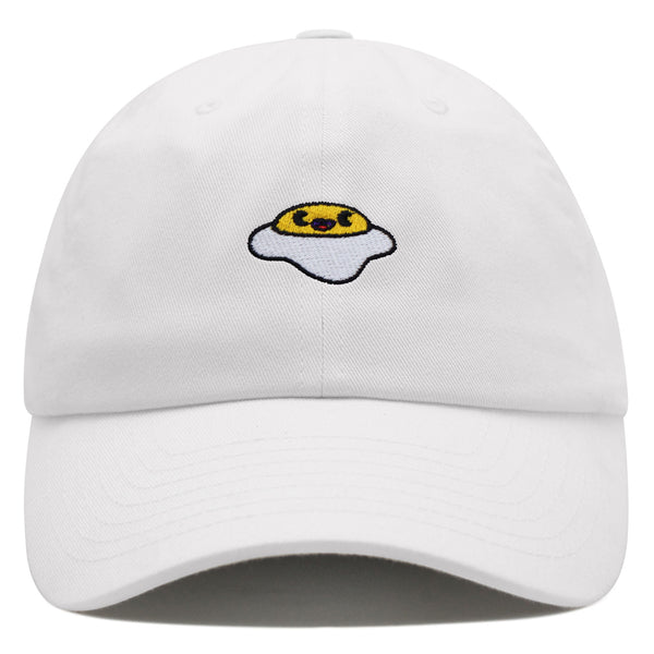 Smiling Egg Premium Dad Hat Embroidered Baseball Cap Sunny Side Up