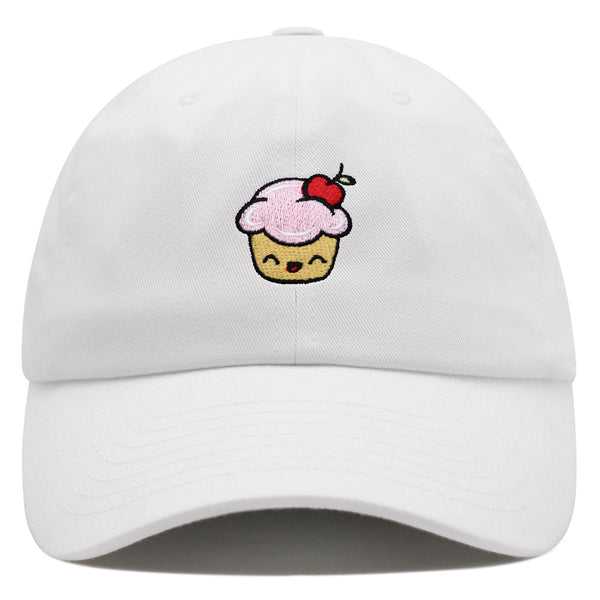 Happy Cupcake Premium Dad Hat Embroidered Baseball Cap Muffin Sweet