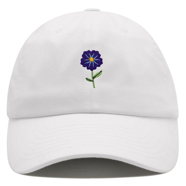 Flower Premium Dad Hat Embroidered Baseball Cap Floral Purple