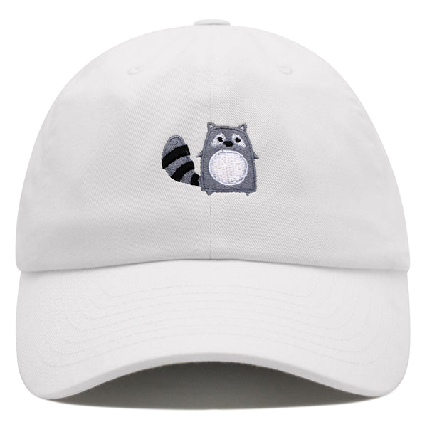 Racoon Premium Dad Hat Embroidered Baseball Cap Cute Zoo