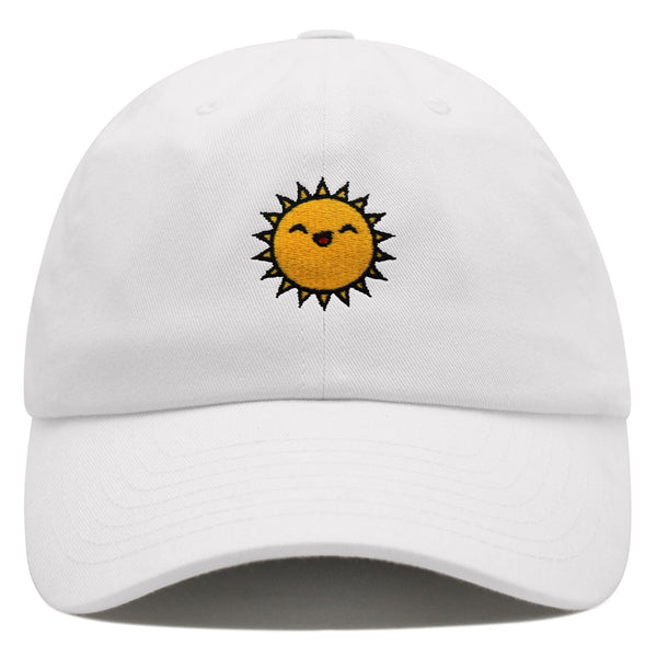 Happy Sun Premium Dad Hat Embroidered Baseball Cap Sunny Summer Morning