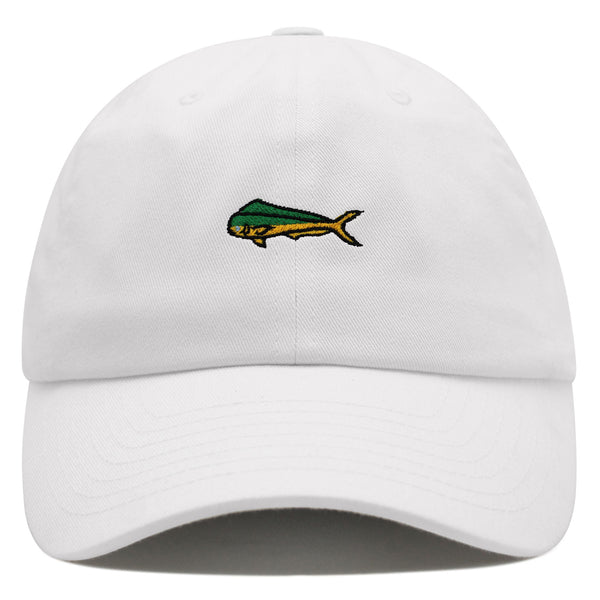 Mahi-Mahi Fish Premium Dad Hat Embroidered Baseball Cap Fishing Ocean