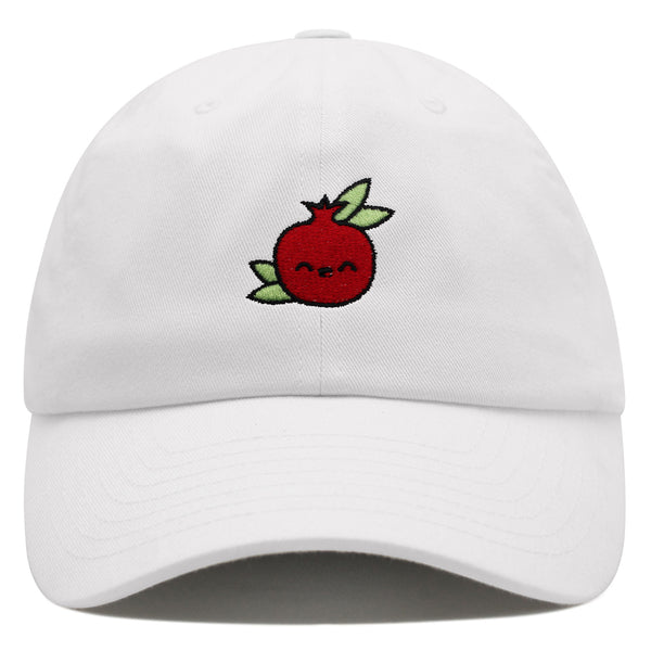 Pomegranate Premium Dad Hat Embroidered Baseball Cap Vegan Fruit Garnet