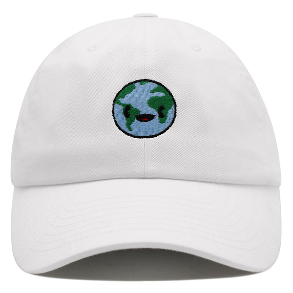 Happy Earth Premium Dad Hat Embroidered Baseball Cap Earth Environment