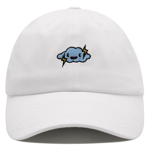 Cloud Premium Dad Hat Embroidered Baseball Cap Ligthning Thunder