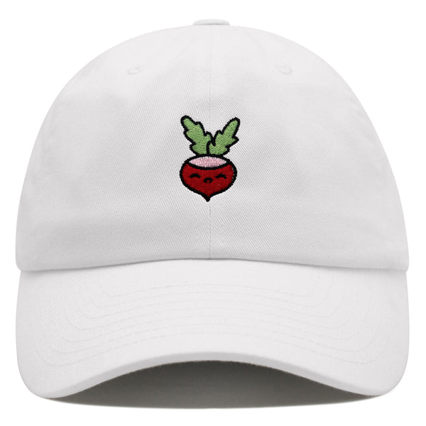 Radish Premium Dad Hat Embroidered Baseball Cap Vegan Vegetable Farmer