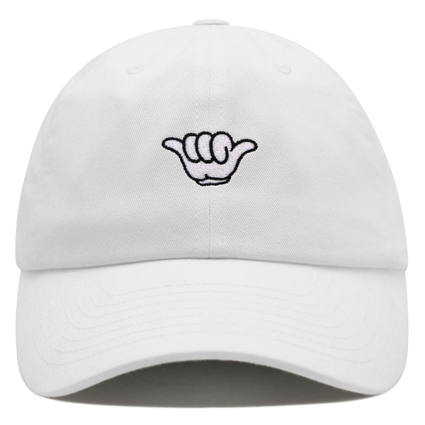 Shaka Cartoon Premium Dad Hat Embroidered Baseball Cap Surfing San Diego