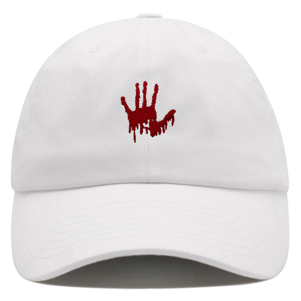 Bloody Hand Premium Dad Hat Embroidered Baseball Cap Horror