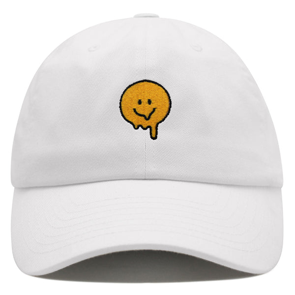 Melted Smile Premium Dad Hat Embroidered Baseball Cap Sad Face