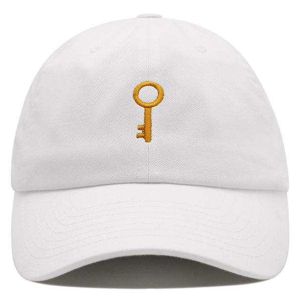 Golden Key Premium Dad Hat Embroidered Baseball Cap Key Door