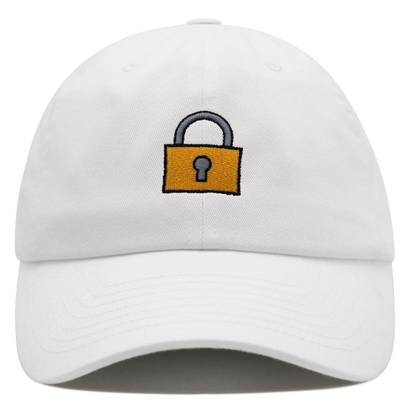 Lock Premium Dad Hat Embroidered Baseball Cap Gate Logo