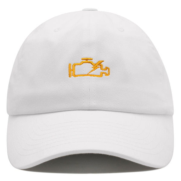 Check Engine Light Premium Dad Hat Embroidered Baseball Cap Car Racer