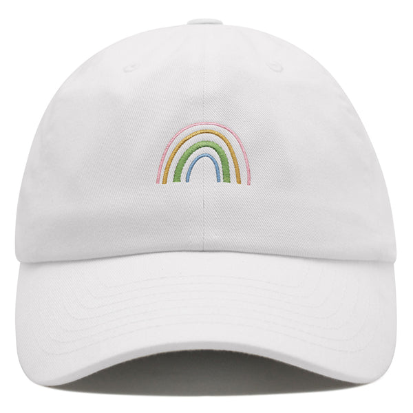 Rainbow Premium Dad Hat Embroidered Baseball Cap Pastel Cute