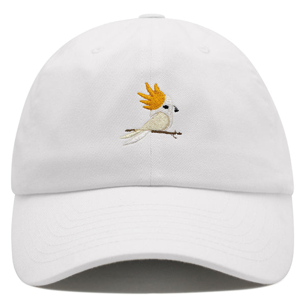 Cockatoo Premium Dad Hat Embroidered Baseball Cap Parrot Bird