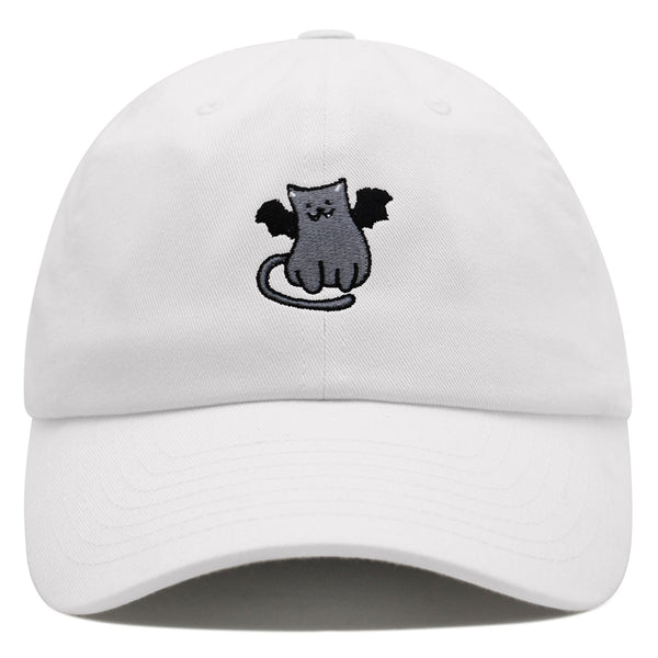 Bat-cat Premium Dad Hat Embroidered Baseball Cap Cat Kitty