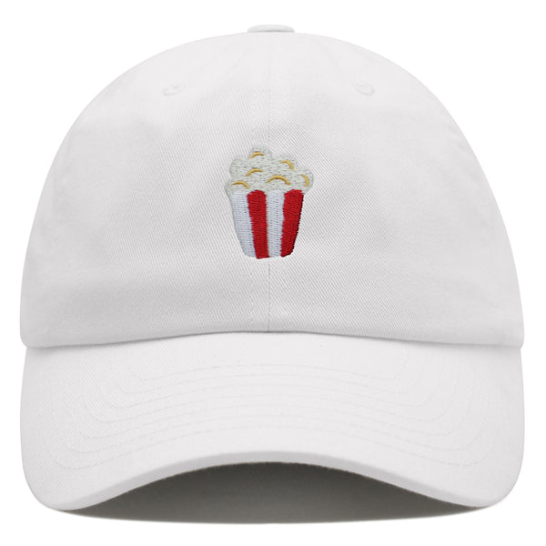 Popcorn Premium Dad Hat Embroidered Baseball Cap Theater Foodie