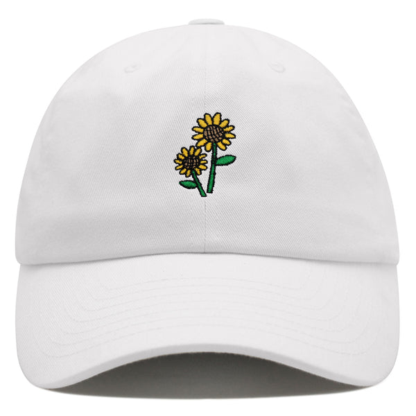 Sunflowers Premium Dad Hat Embroidered Baseball Cap Flower Floral