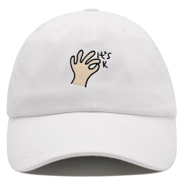 Hand Sign Premium Dad Hat Embroidered Baseball Cap OK