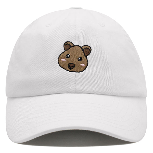 Quokka Face  Premium Dad Hat Embroidered Baseball Cap Cute Animal