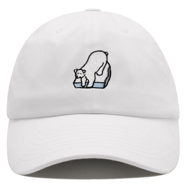 Polar Bear Premium Dad Hat Embroidered Baseball Cap Coke Soda