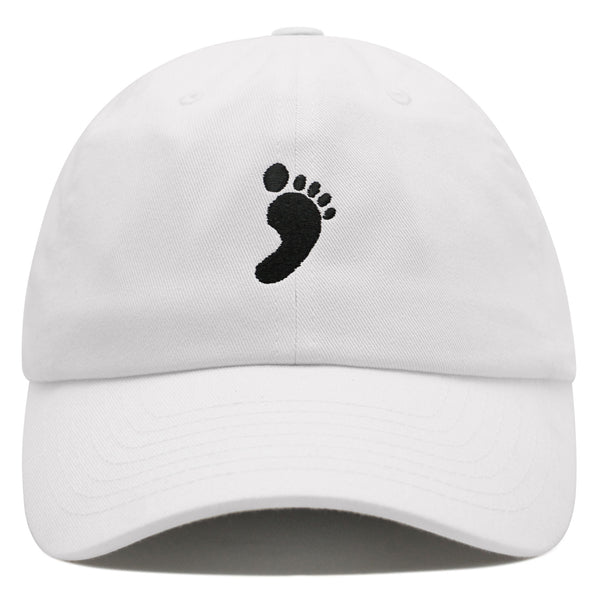 Footprint Premium Dad Hat Embroidered Baseball Cap Feet