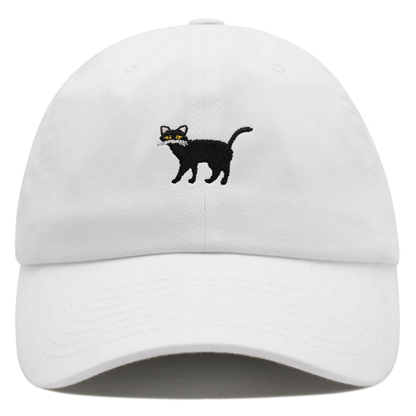 Black Cat Premium Dad Hat Embroidered Baseball Cap Cute Kitty