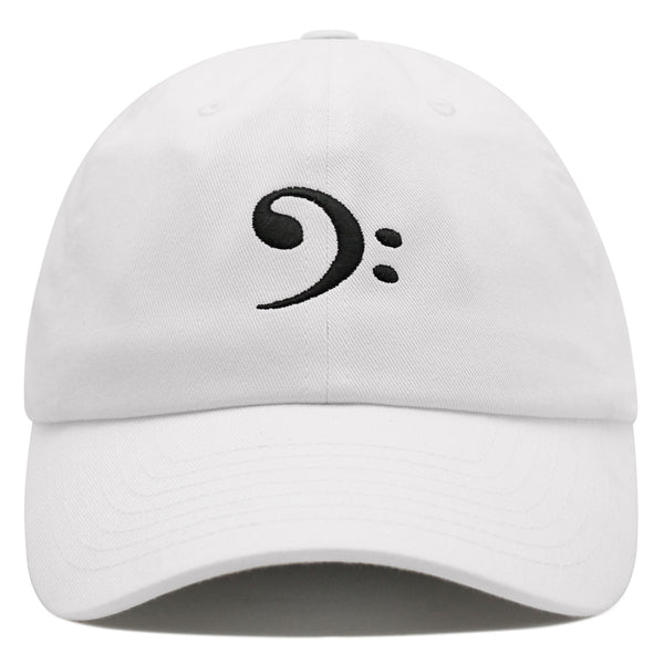 Bass Clef Premium Dad Hat Embroidered Baseball Cap Music Symbol