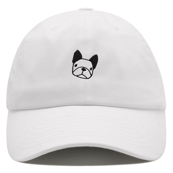 Dog Face Premium Dad Hat Embroidered Baseball Cap Puppy French Bulldog