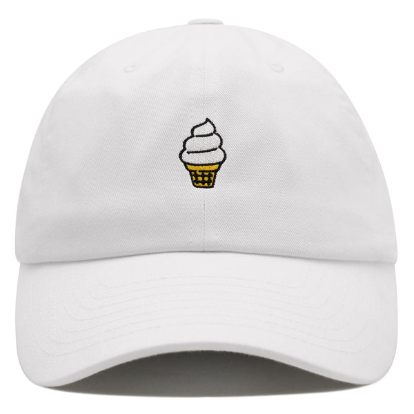 Ice cream Cone Premium Dad Hat Embroidered Baseball Cap Cute