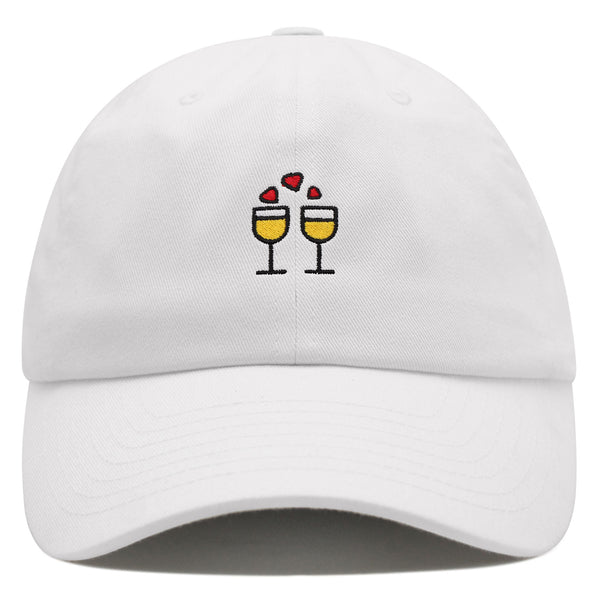 Champagne  Premium Dad Hat Embroidered Baseball Cap Glasses