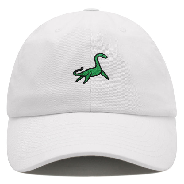 Elasmosaurus Dinosaur  Premium Dad Hat Embroidered Baseball Cap Green